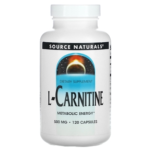 Source Naturals, L-карнитин, 500 мг, 120 капсул