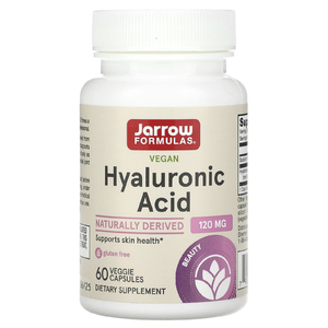 Jarrow Formulas, Веганская гиалуроновая кислота, 60 растительных капсул