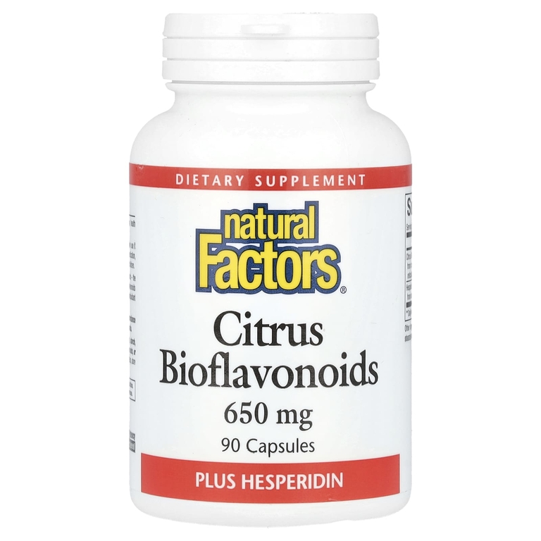 Natural Factors, цитрусовые биофлавоноиды с гесперидином, 650 мг, 90 капсул