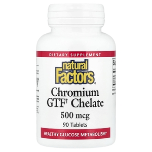 Natural Factors, Хелат хрома GTF, 90 таблеток