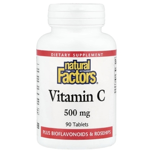 Natural Factors, витамин C, 500 мг, 90 таблеток