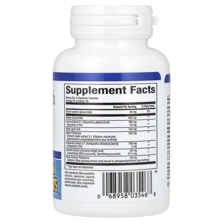 Natural Factors, формула для здоровья печени, 60 вегетарианских капсул