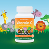NaturesPlus, Animal Parade, витамин C, жевательная добавка для детей, со вкусом апельсинового сока, без сахара, 90 таблеток в форме животных
