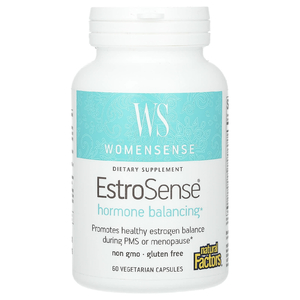 Natural Factors, WomenSense, EstroSense, гормональный баланс, 60 вегетарианских капсул