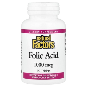 Natural Factors, фолиевая кислота, 90 таблеток