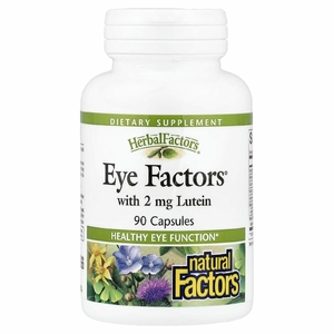 Natural Factors, комплекс для здоровья глаз с содержанием 2 мг лютеина, 90 капсул