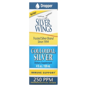 Natural Path Silver Wings, Коллоидное серебро, 250 част. / Млн, 120 мл (4 жидк. унц.)