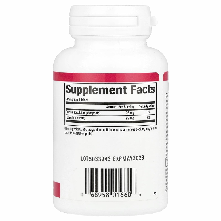 Natural Factors, цитрат калия, 99 мг, 90 таблеток