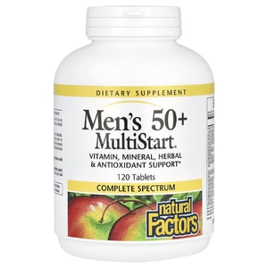 Natural Factors, MultiStart, мультивитамины для мужчин старше 50 лет, 120 таблеток