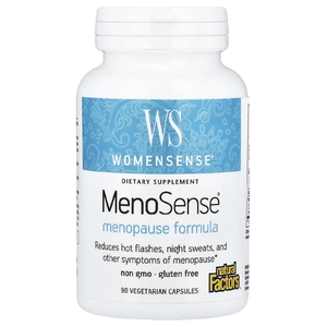 Natural Factors, средство для поддержки в период менопаузы MenoSense®, 90 вегетарианских капсул