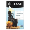 Stash Tea, Травяной чай высшего сорта, лакрица и пряности, без кофеина, 20 чайных пакетиков, 1,2 унции (36 г)