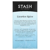 Stash Tea, Травяной чай высшего сорта, лакрица и пряности, без кофеина, 20 чайных пакетиков, 1,2 унции (36 г)