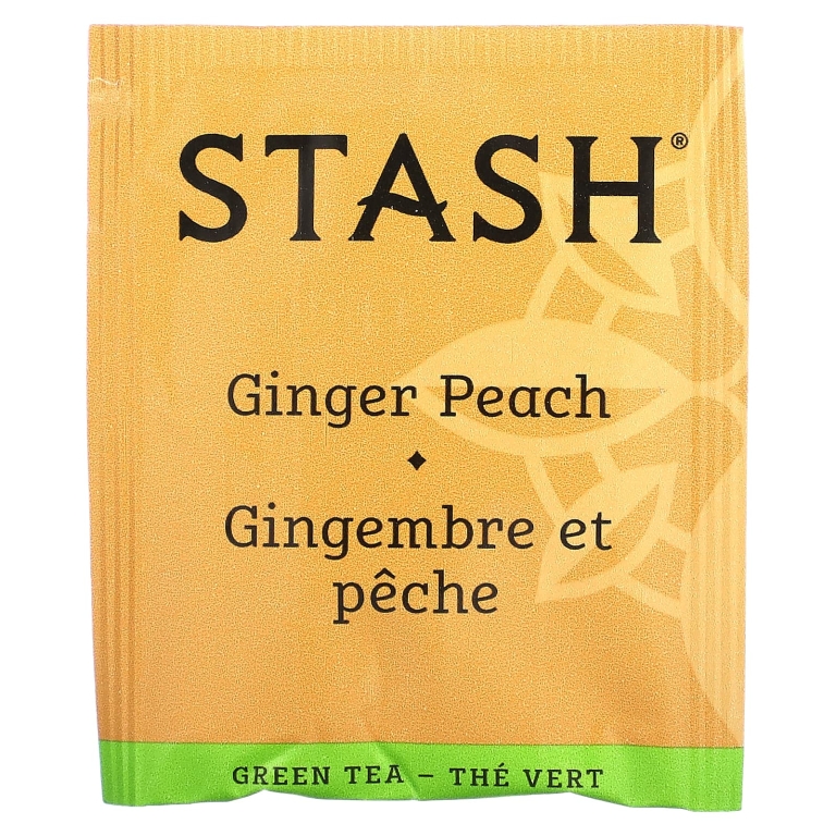Stash Tea, Зеленый чай и матча, имбирь и персик, 18 чайных пакетиков, 36 г (1,2 унции) (Товар снят с продажи) 