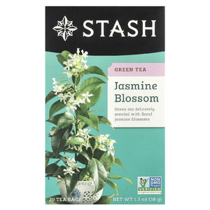 Stash Tea, зеленый чай, цветы жасмина, 20 чайных пакетиков, 38 г (1,3 унции)