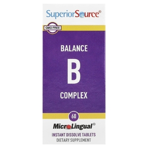 Superior Source, комплекс витаминов группы B, 60 быстрорастворимых таблеток