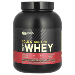 Optimum Nutrition, Gold Standard, 100% Whey, сыворотка с насыщенным вкусом молочного шоколада, 2,27 кг (5 фунтов)
