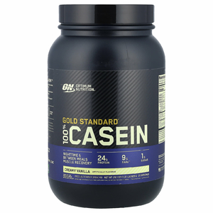 Optimum Nutrition, казеин, со вкусом ванили, 825 г (1,81 фунта)