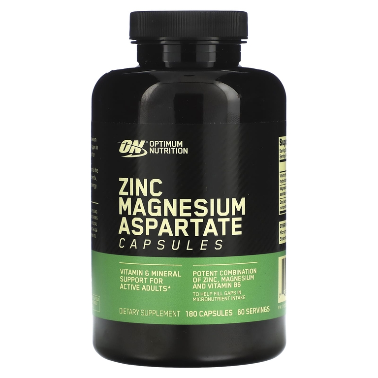 Optimum Nutrition, Цинка и магния аспартат, 180 капсул