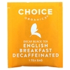 Choice Organic Teas, Черный чай без кофеина, английский завтрак, 16 чайных пакетиков, 32 г (1,12 унции)