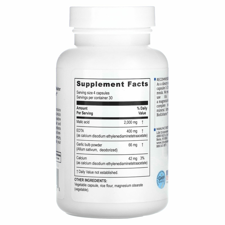 Life Enhancement, EDTA Chelator Complex, 120 вегетарианских капсул