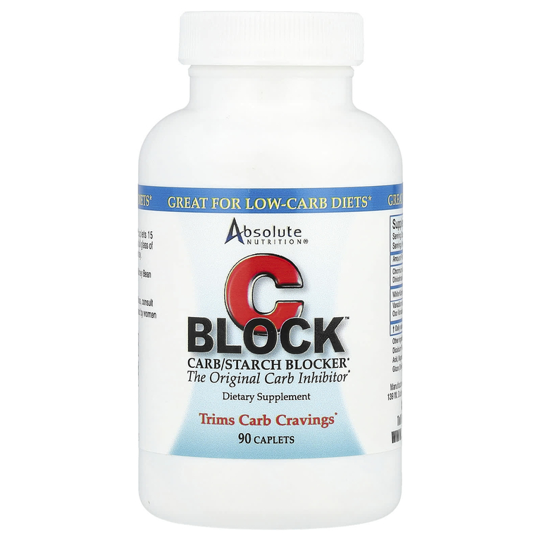 Absolute Nutrition, CBlock ™, блокатор углеводов и крахмала, 90 капсул