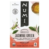 Numi Tea, Органический зеленый чай, зеленый жасмин, 18 чайных пакетиков, 1,27 унции (36 г)