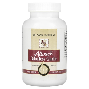 Arizona Natural, Allirich, чеснок без запаха, 200 капсул (85 мг в капсуле)