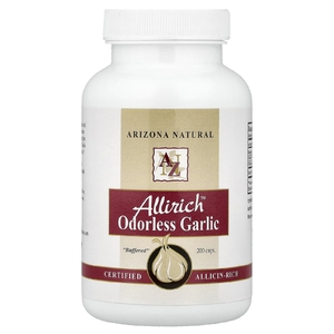 Arizona Natural, чеснок без запаха, 200 капсул (170 мг в 1 капсуле)