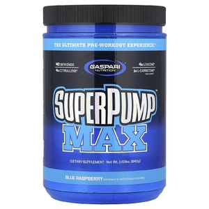 Gaspari Nutrition, SuperPump Max, синий малиновый лед, 640 г (1,41 фунта)