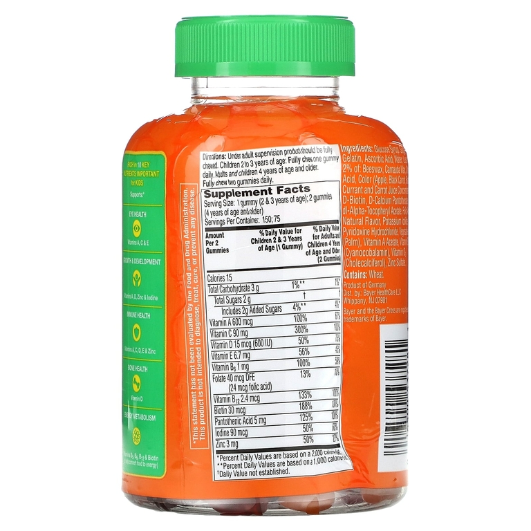 Flintstones, Gummies, мультивитаминная добавка для детей, 150 жевательных конфет