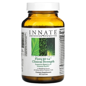 Innate Response Formulas, Flora 50-14, клинически доказанная эффективность, 60 капсул