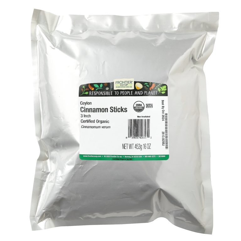 Frontier Co-op, органические палочки цейлонской корицы, 7,62 см (3 дюйма), 453 г (16 унций)