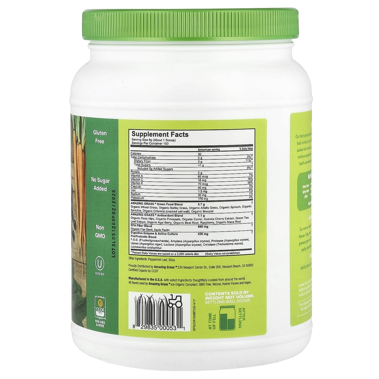 Amazing Grass, Green Superfood, The Original, 800 г (28,2 унции)