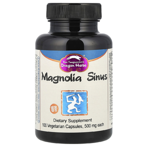 Dragon Herbs, Magnolia sinus, 500 мг, 100 вегетарианских капсул