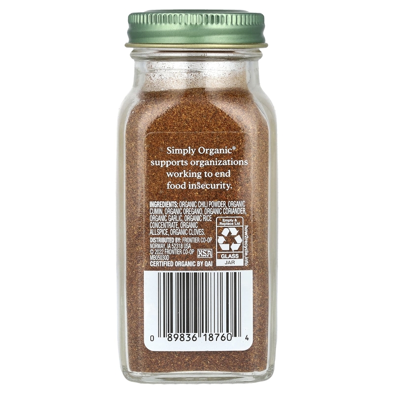 Simply Organic, Порошок чили, 2.89 унций (82 г)