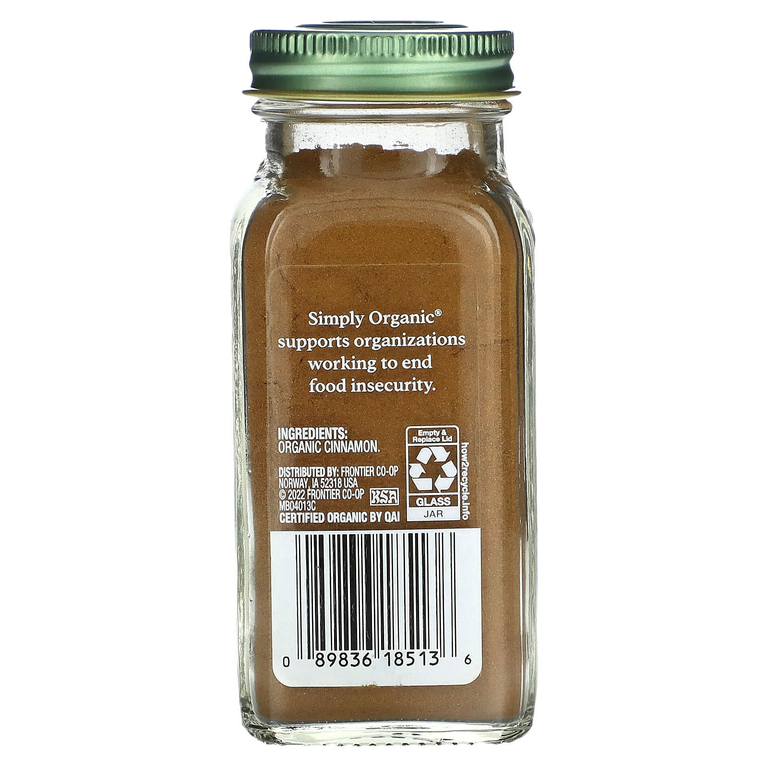 Simply Organic, корица, 69 г (2,45 унции)