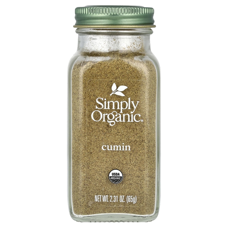Simply Organic, Тмин, 65 г (2,31 унции)