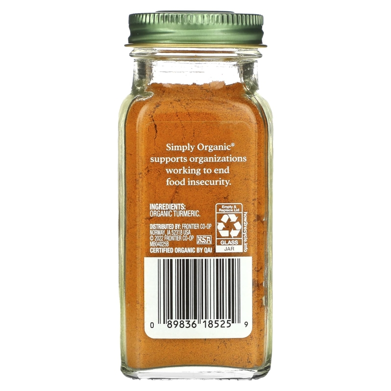 Simply Organic, куркума, 67 г (2,38 унции)