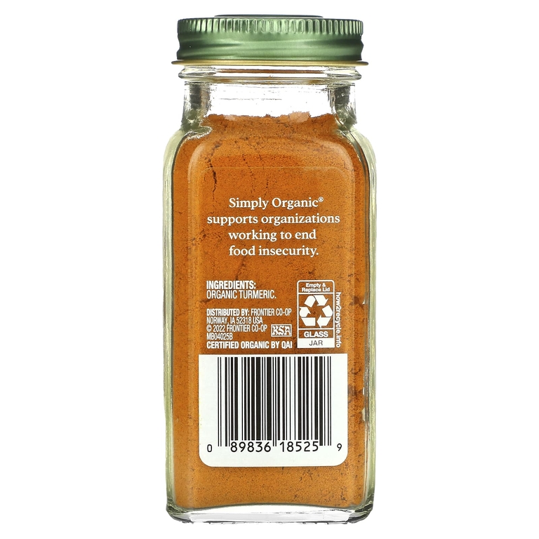 Simply Organic, куркума, 67 г (2,38 унции)