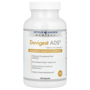 Arthur Andrew Medical, Devigest ADS, усовершенствованное средство для поддержки пищеварения, 400 мг, 180 капсул