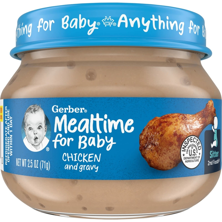 Gerber, 2nd Foods, соус с курицей для детей, 2,5 унции (71 г)