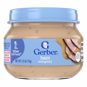 Gerber, пюре с ветчиной и подливой, 71 г (2,5 унции)