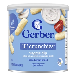 Gerber, снек из запеченных злаков, для детей от 8 месяцев, растительный соус, 42 г (1,48 унции)