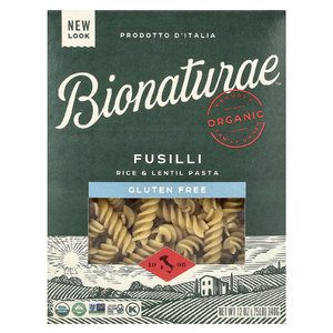 Bionaturae, паста из риса и чечевицы без глютена, фузилли, 340 г (12 унций)