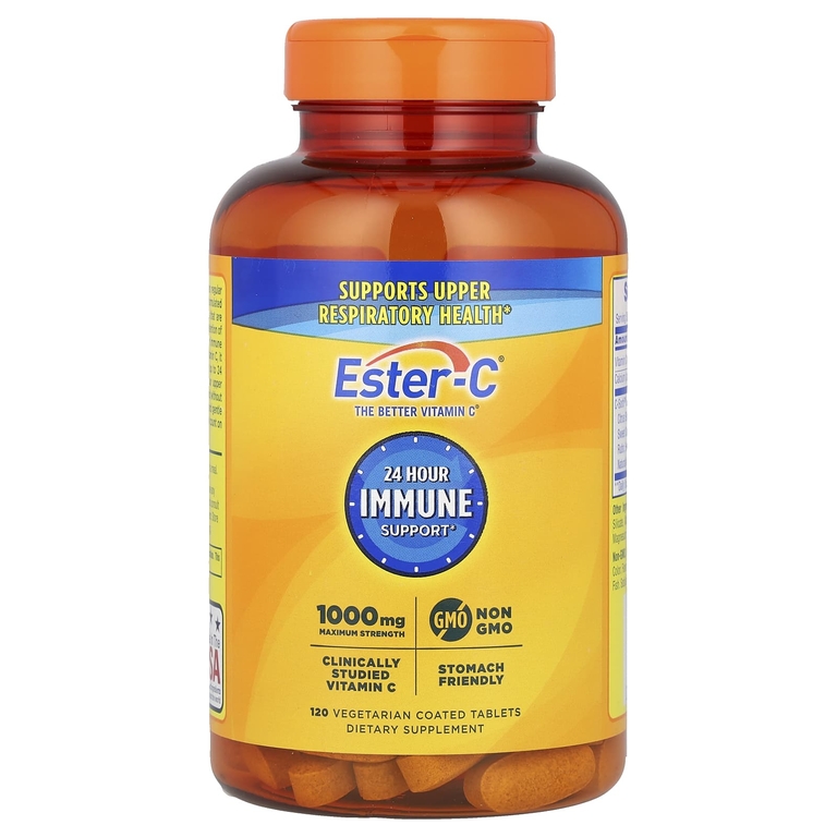 Nature's Bounty, Ester-C, максимальная сила, 1000 мг, 120 вегетарианских таблеток, покрытых оболочкой