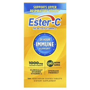 Nature's Bounty, Ester-C, максимальная сила, 1000 мг, 120 вегетарианских таблеток, покрытых оболочкой