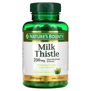 Nature's Bounty, Расторопша, 250 мг, 200 капсул