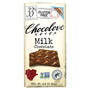 Chocolove, молочный шоколад, 33% какао, 90 г (3,2 унции)