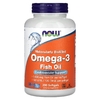 NOW Foods, рыбий жир с омега-3, 1000 мг, 180 ЭПК, 120 ДГК, 200 капсул