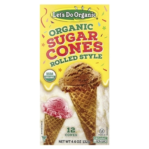 Edward & Sons, Let's Do Organic®, органические сахарные рожки, роллы, 12 рожков, 132 г (4,6 унции)